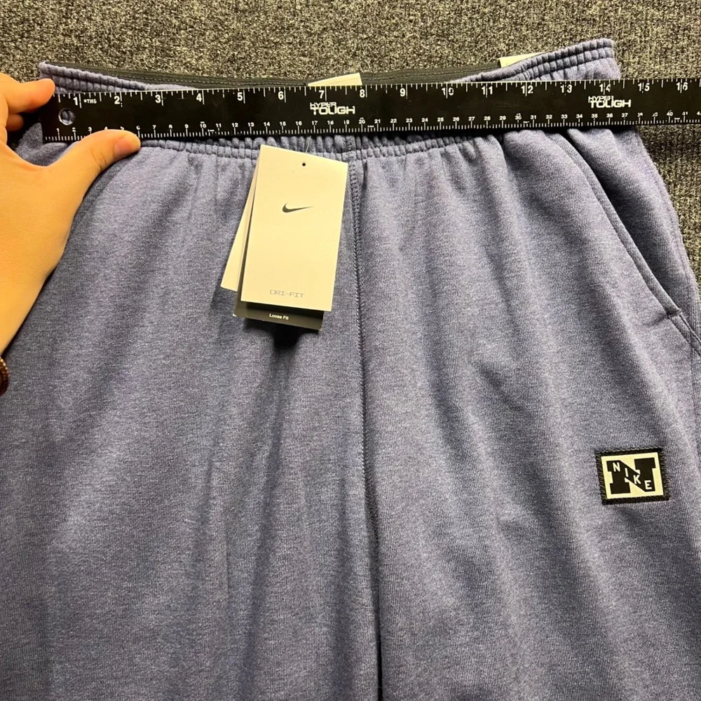 Nike Dri-FIT Training Sweatpants Mens Small Blue Heather Loose Fit HJ3145-437
